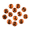 Transparent Mixed Color Acrylic Beads MACR-T038-08-4