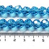 Electroplate Transparent Glass Beads Strands EGLA-A035-T10mm-A08-4