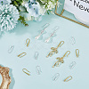 40Pcs 2 Colors Eco-Friendly Brass Earring Hooks KK-SC0006-47-7