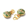 Zinc Alloy Enamel Pendants PALLOY-M210-01G-01-3