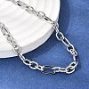 5.5MM 201 Stainless Steel Textured Figaro Chain Necklaces for Unisex NJEW-K302-17P-3
