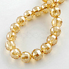 Electroplate Glass Bead Strands X-EGLA-R041-8mm-09-2