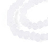 Frosted Transparent Glass Beads Strands GLAA-N016-4mm-11-3