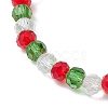 Christmas Theme Alloy Enamel Charms Bracelets BJEW-JB10959-5