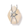 Natural White Shell Pendants SSHEL-C009-02P-1