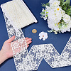 10Yards Polyester Embroidery Mesh Flower Lace Ribbon OCOR-GF0005-41D-3