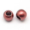 Matte Rondelle Spray Painted Acrylic Beads ACRP-Q017-03A-M-2