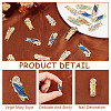18Pcs 6 Colors Zinc Alloy Enamel Cabochons MRMJ-AR0001-15-4