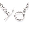 201 Stainless Steel Cable Chain Bracelets for Men Women BJEW-N036-01P-3