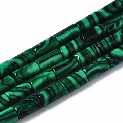 Synthetic Malachite Beads Strands G-S366-075-1