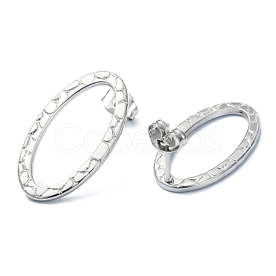 Tarnish Resistant 201 Stainless Steel Stud Earrings EJEW-K270-02P-1