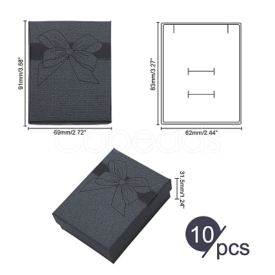 10Pcs Cardboard Jewelry Boxes CBOX-PH0002-09B-1
