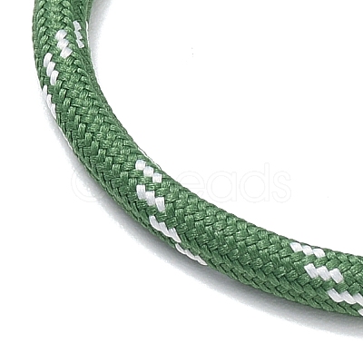 Ployester Core-Wrapped Round Cord Necklace Making KK-CBACFA2-03G-23-1