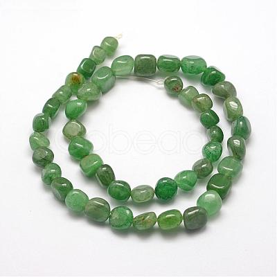 Natural Green Aventurine Beads Strands G-F464-04-1