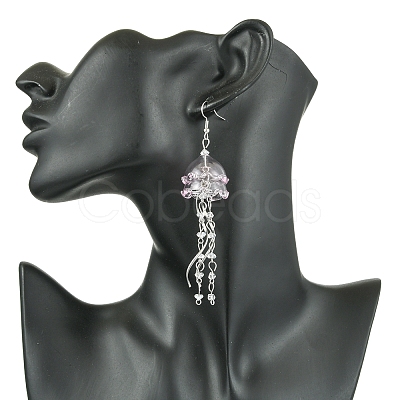 Iron Dangle Earrings EJEW-FS00019-1
