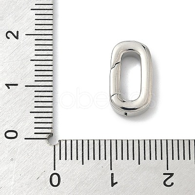 Brass Spring Gate Rings KK-G548-07A-P-1