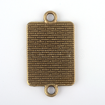 Vintage Tibetan Style Alloy Connector Cabochon Bezel Settings X-TIBE-M016-08AB-NF-1