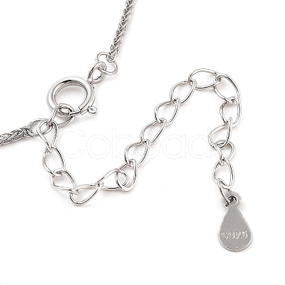 925 Sterling Silver Necklaces STER-Z009-19P-1