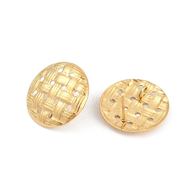 Ion Plating(IP) 304 Stainless Steel Stud Earring Findings EJEW-M094-02G-1