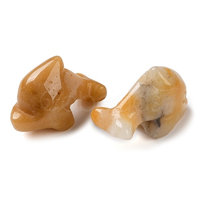 Natural Topaz Jade Carved Healing Dolphin Figurines G-B062-01D-1