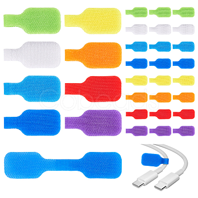 64Pcs Nylon Hook & Loop Cable Labels FIND-ME0003-88-1