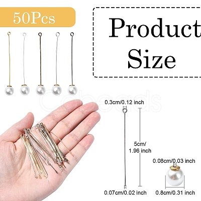 60Pcs 6 Styles Brass Eye Pin FIND-YW0009-96-1