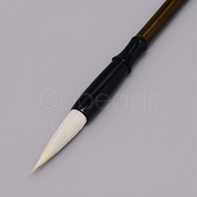 Wooden Chinese Calligraphy Drawing Brush Pen TOOL-WH0132-70A-1