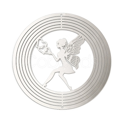 201 Stainless Steel Laser Cut Connector Charms STAS-Z116-01P-01-1