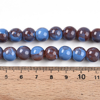 Baking Paint Glass Beads X1-DGLA-N003-10mm-C10-1