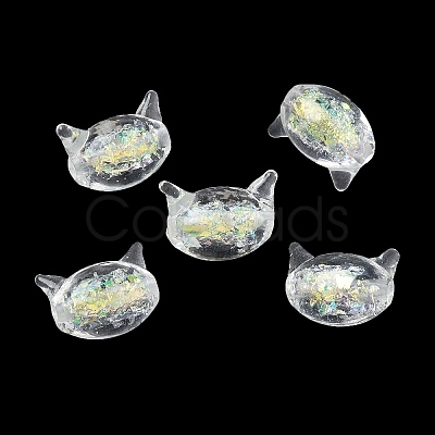 Handmade Foil Lampwork Beads FOIL-Z002-01B-1