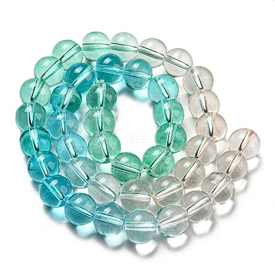 Dyed & Heated Synthetic Quartz Beads Strands G-P502-01C-01-1