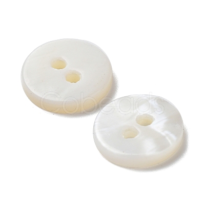 Natural Freshwater Shell Buttons BSHE-P033-06-1