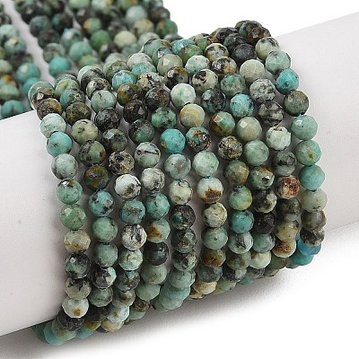 Natural African Turquoise(Jasper) Beads Strands G-P472-01-1