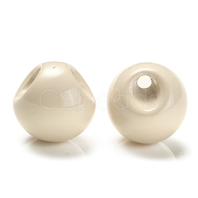 Opaque Acrylic Beads OACR-G012-01B-1