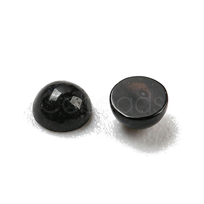 Natural Black Onyx(Dyed & Heated) Cabochons G-H309-02-08-1