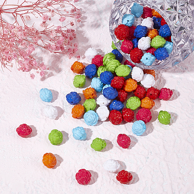 Opaque Acrylic Beads MACR-GL0001-02-1