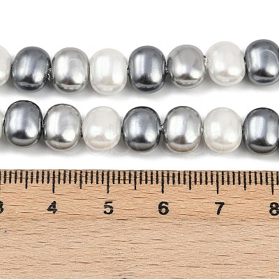Electroplated Shell Pearl Beads Strands BSHE-H113-04A-1