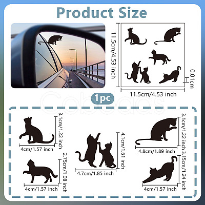 1Pc Waterproof PVC Electrostatic Stickers DIY-OC0013-20B-1