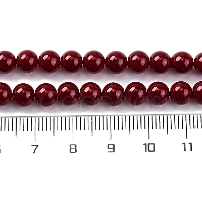 Baking Paint Glass Beads GLAA-Z010-01D-1