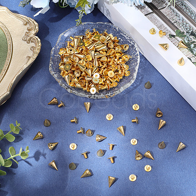100Pcs Alloy Rivets FIND-GF0008-54G-1