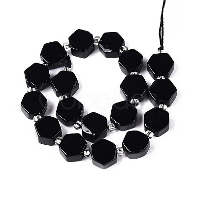 Natural Obsidian Beads Strands G-P534-A22-02-1