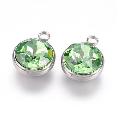 K9 Glass Rhinestone Pendants STAS-F123-26L-1