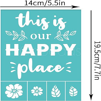 Self-Adhesive Silk Screen Printing Stencil DIY-WH0337-006-1