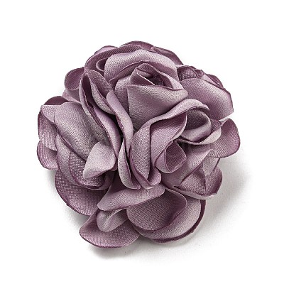 Fabric Rose Flower Brooch for Women JEWB-B011-01C-1