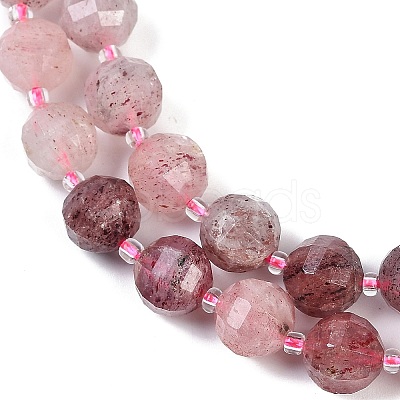 Natural Strawberry Quartz Beads Strands G-G182-B12-05-1