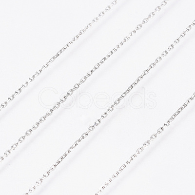 Tarnish Resistant 304 Stainless Steel Cable Chains CHS-D004-01P-1
