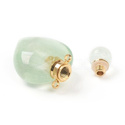 Natural Fluorite Pendants G-H252-C02-1