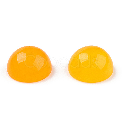 Natural White Jade Cabochons G-R416-6mm-06-1