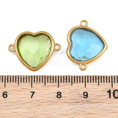 304 Stainless Steel Glass Connector Charms STAS-Q119-02G-A-1