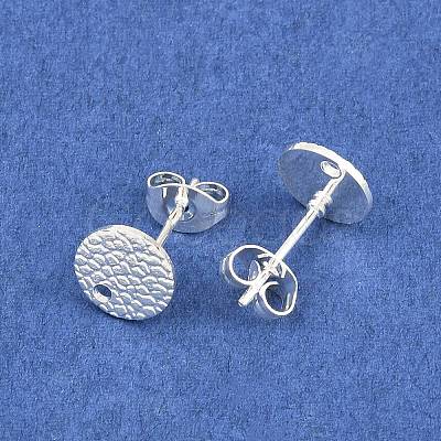 304 Stainless Steel Stud Earring Findings STAS-O119-15B-S-1